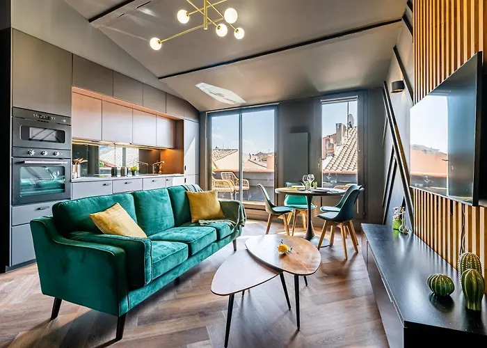 LOFT EN VILLE - Duplex Terrasse coeur historique avec vue dégagée&Parking souterrain Offert